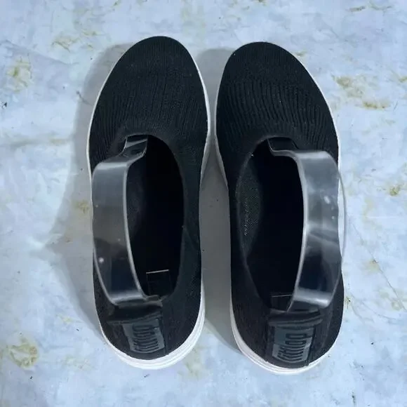 Fitflop Uberknit Womens Sz 6.5 Shoes Black White Slip On Comfort Casual Sneakers - Picture 7 of 13